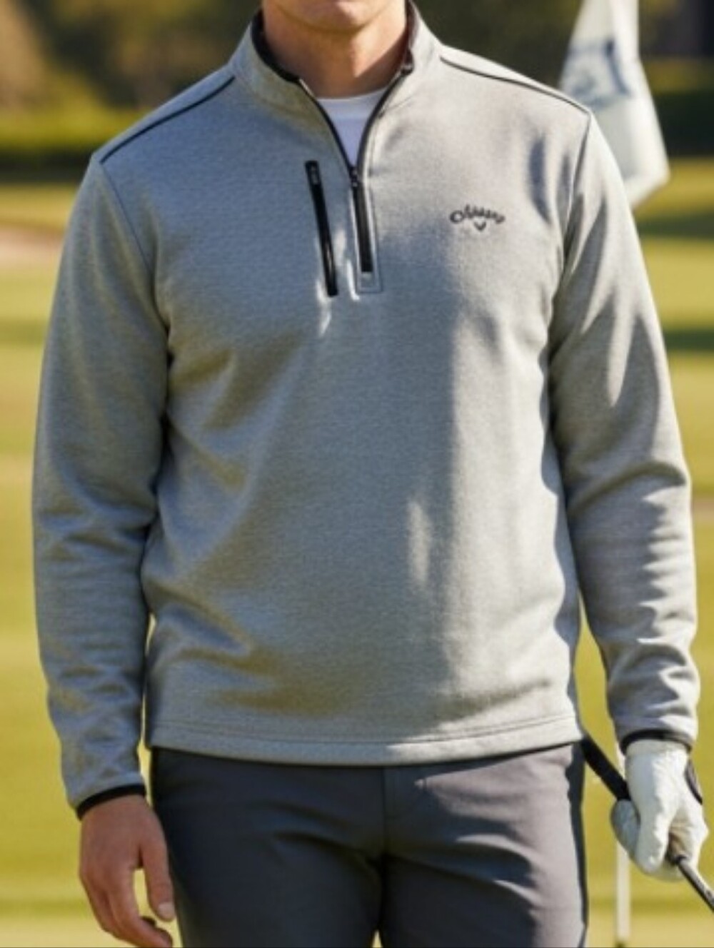 Callaway Golf 1/4 Zip Pullover Mens Size XL Gray